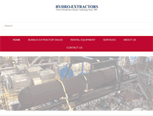 Tablet Screenshot of hydro-extractors.com